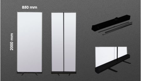 Classic Pull Up Banner - Black Color Base
