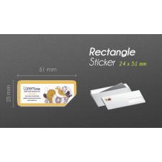 24x51mm Rectangle Product Label 24x51mm Rectangle Product Label