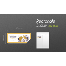 34x65mm Rectangle Product Label 34x65mm Rectangle Product Label