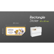 40x80mm Rectangle Product Label 40x80mm Rectangle Product Label