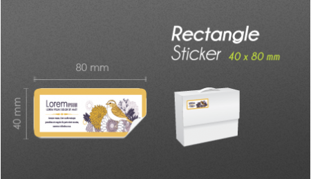 40x80mm Rectangle Product Label 40x80mm Rectangle Product Label