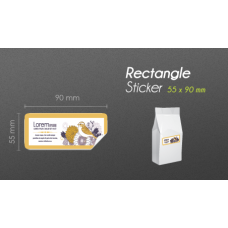 55x90mm Rectangle Product Label 55x90mm Rectangle Product Label