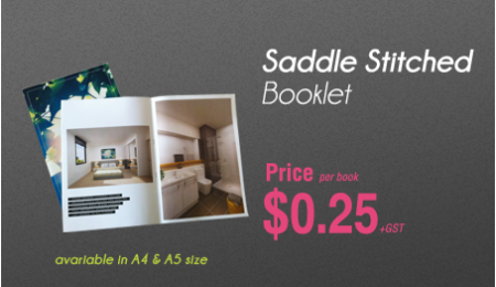 A4 | A5 Saddle Stitched Booklet